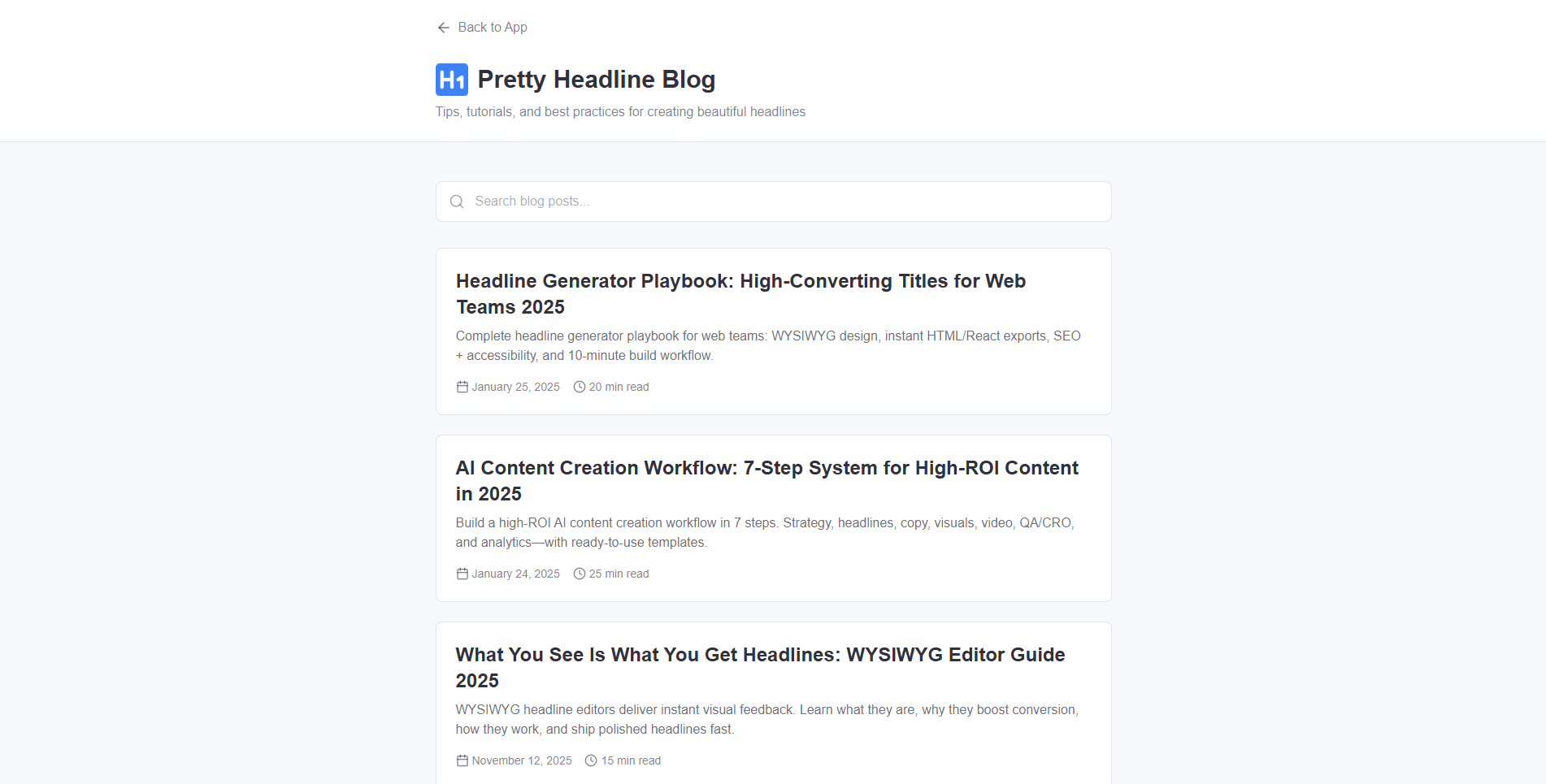 Pretty Headline screenshot 3